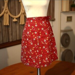 Vintage 1970s handmade floral skirt